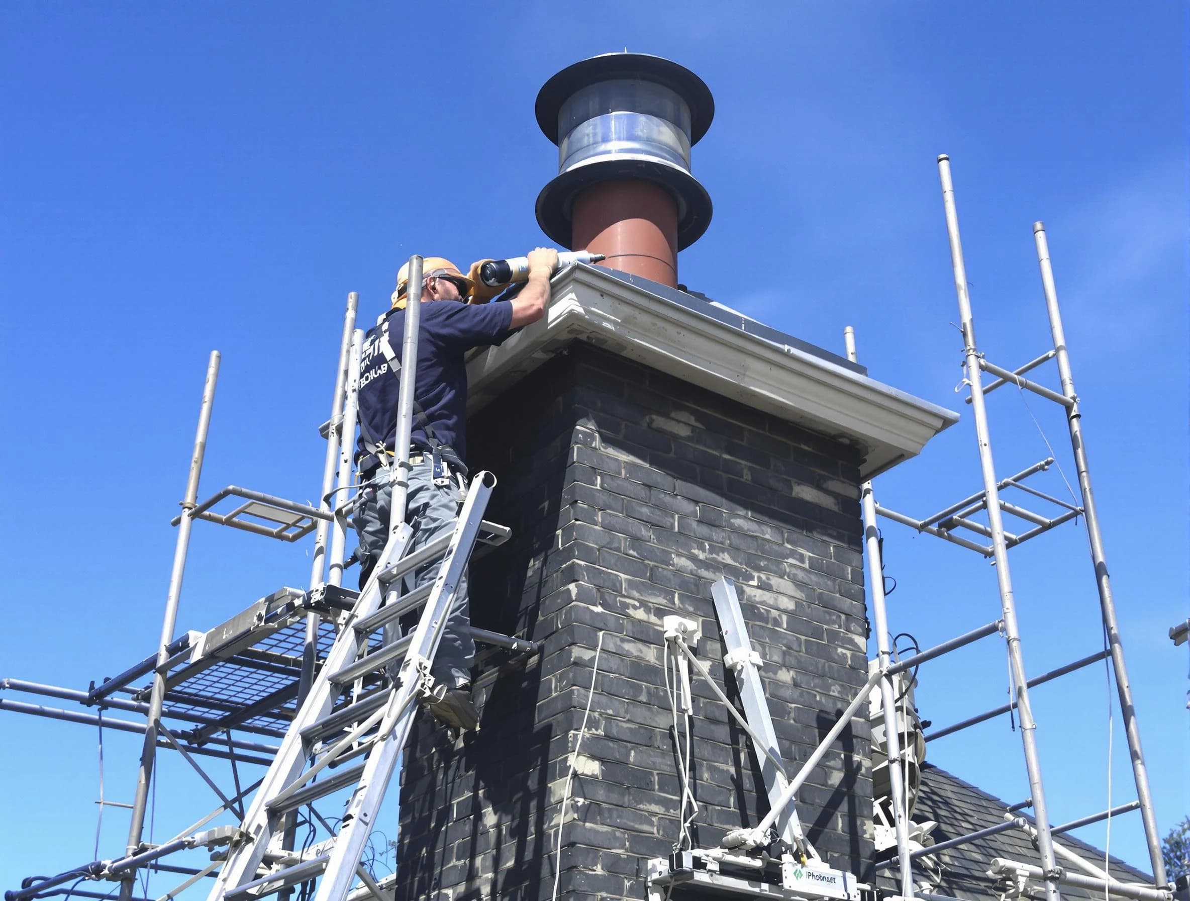 Sturdy chimney crown finished by Grayson Chimney Sweep in Grayson, GA