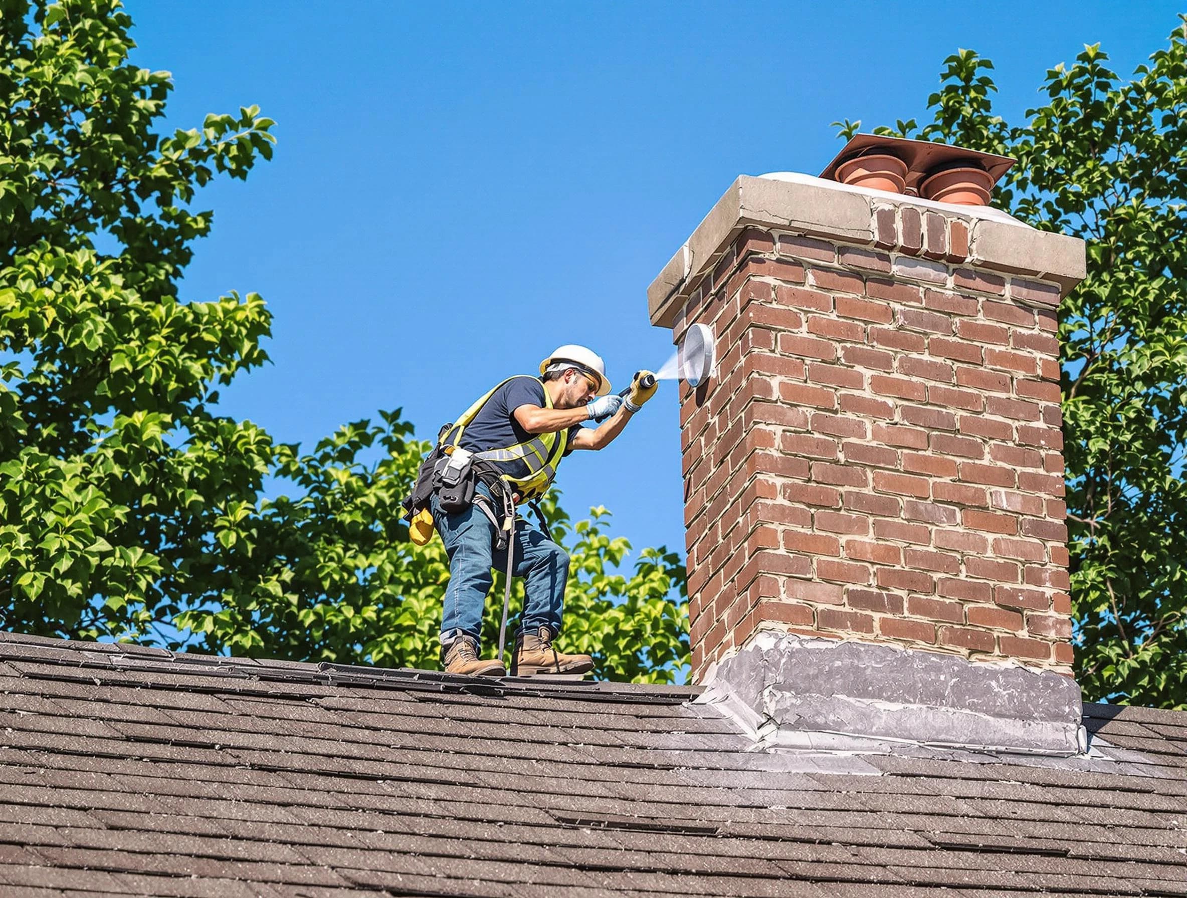Grayson Chimney Sweep performing an inspection with advanced tools in Grayson, GA