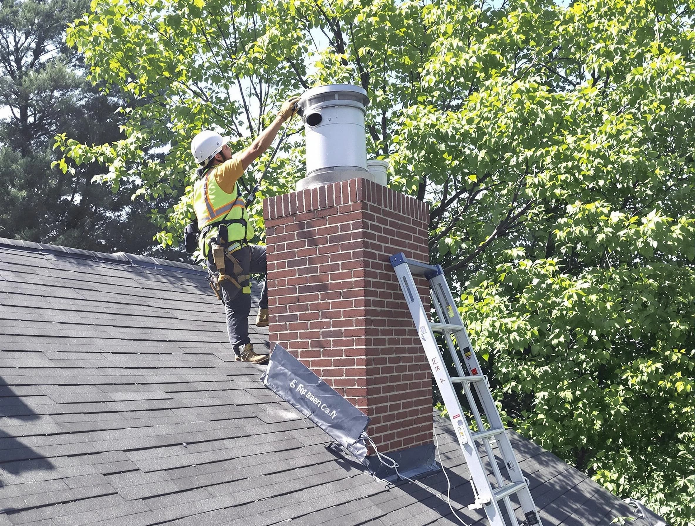 Chimney liner inspection by Grayson Chimney Sweep in Grayson, GA