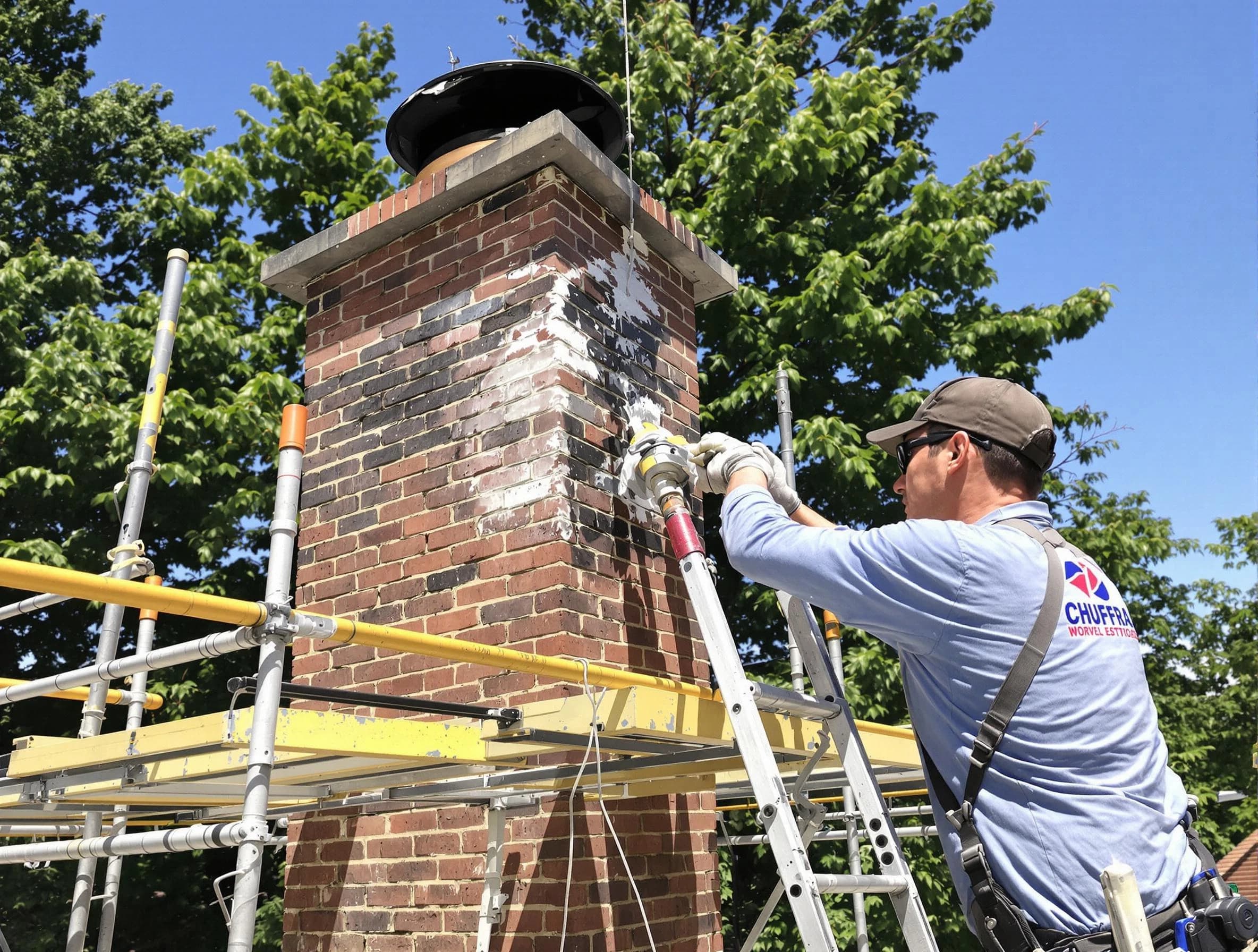 Structural chimney repair by Grayson Chimney Sweep in Grayson, GA