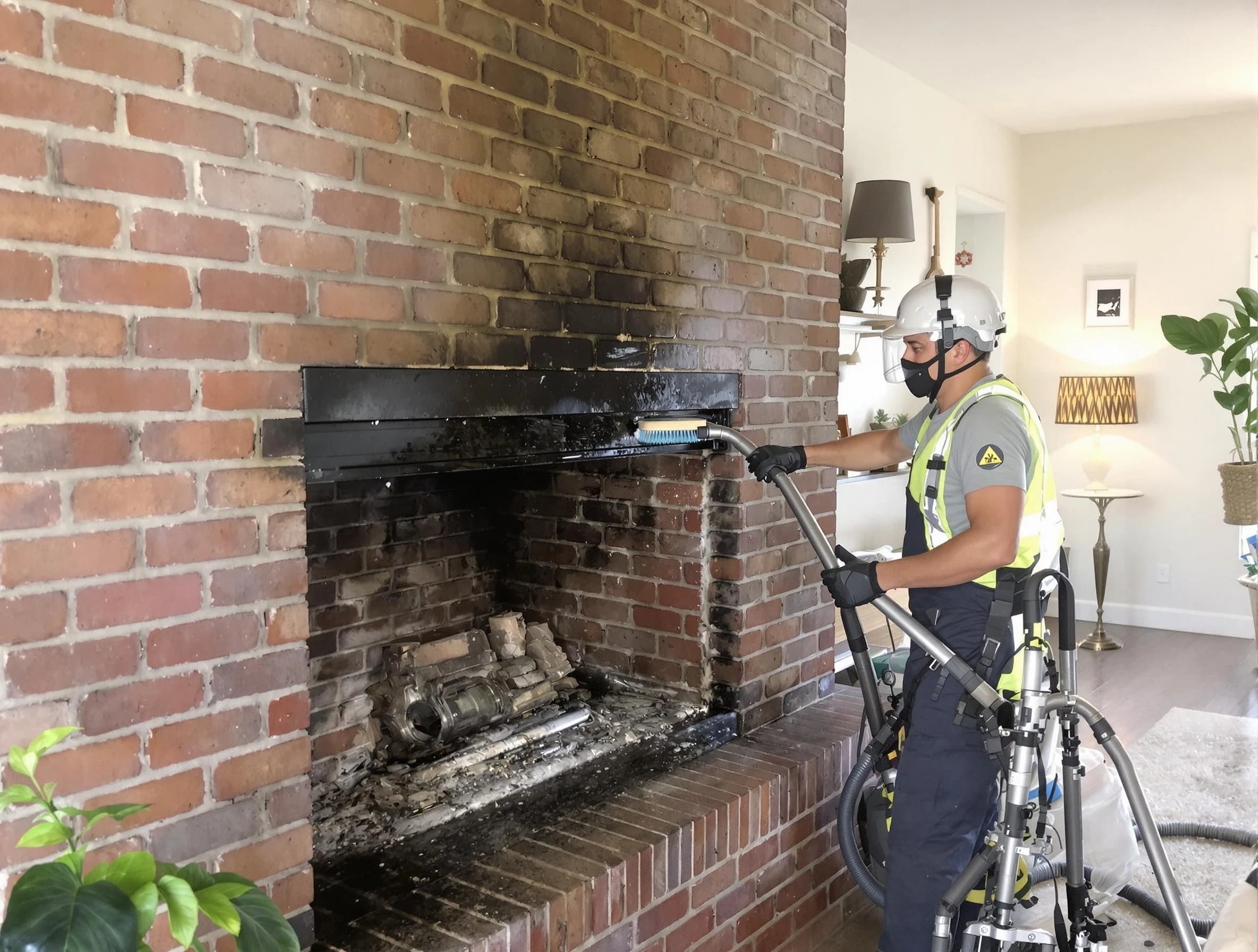 Grayson Chimney Sweep providing fireplace cleaning services in Grayson, GA