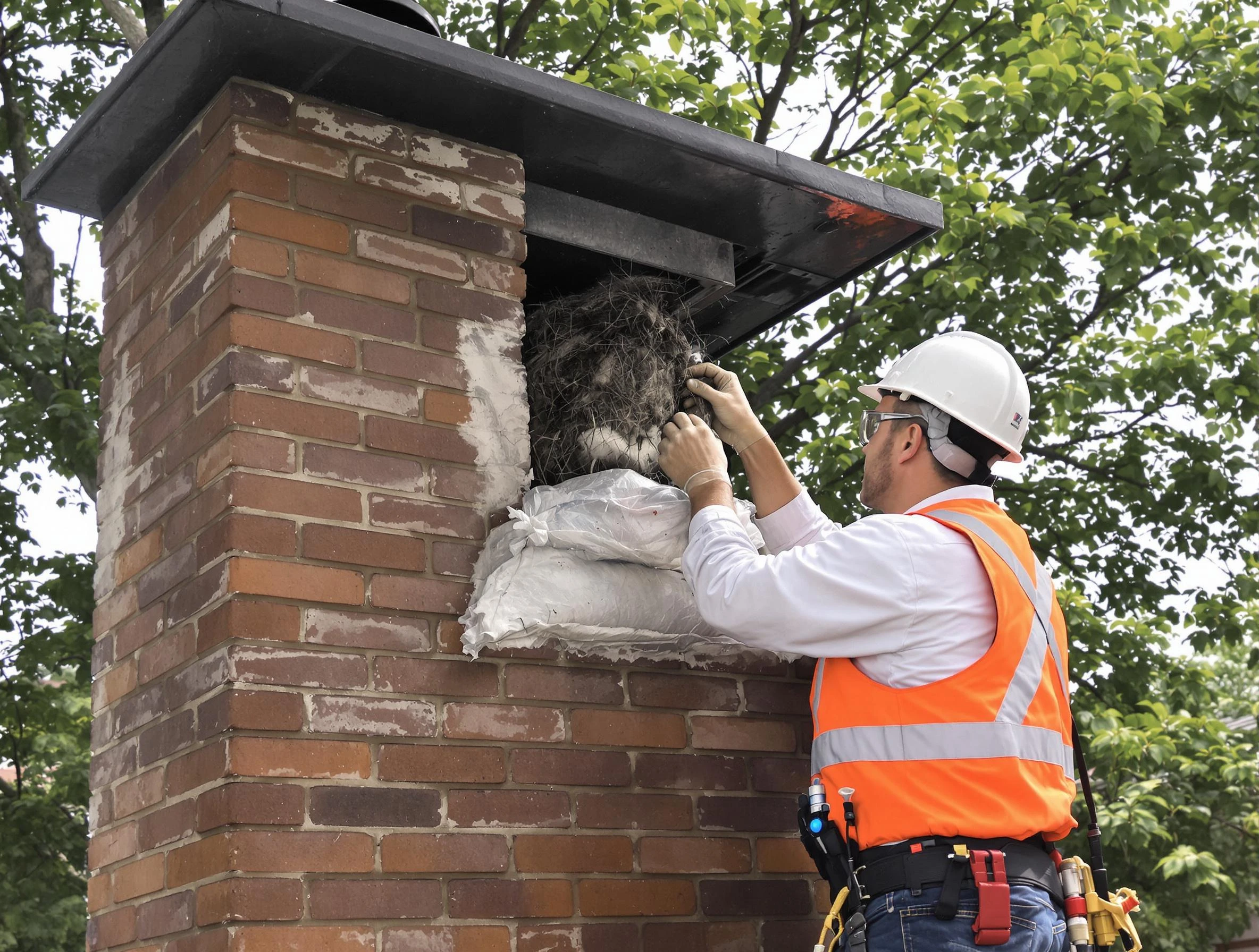 Humane removal of debris and animals by Grayson Chimney Sweep in Grayson, GA