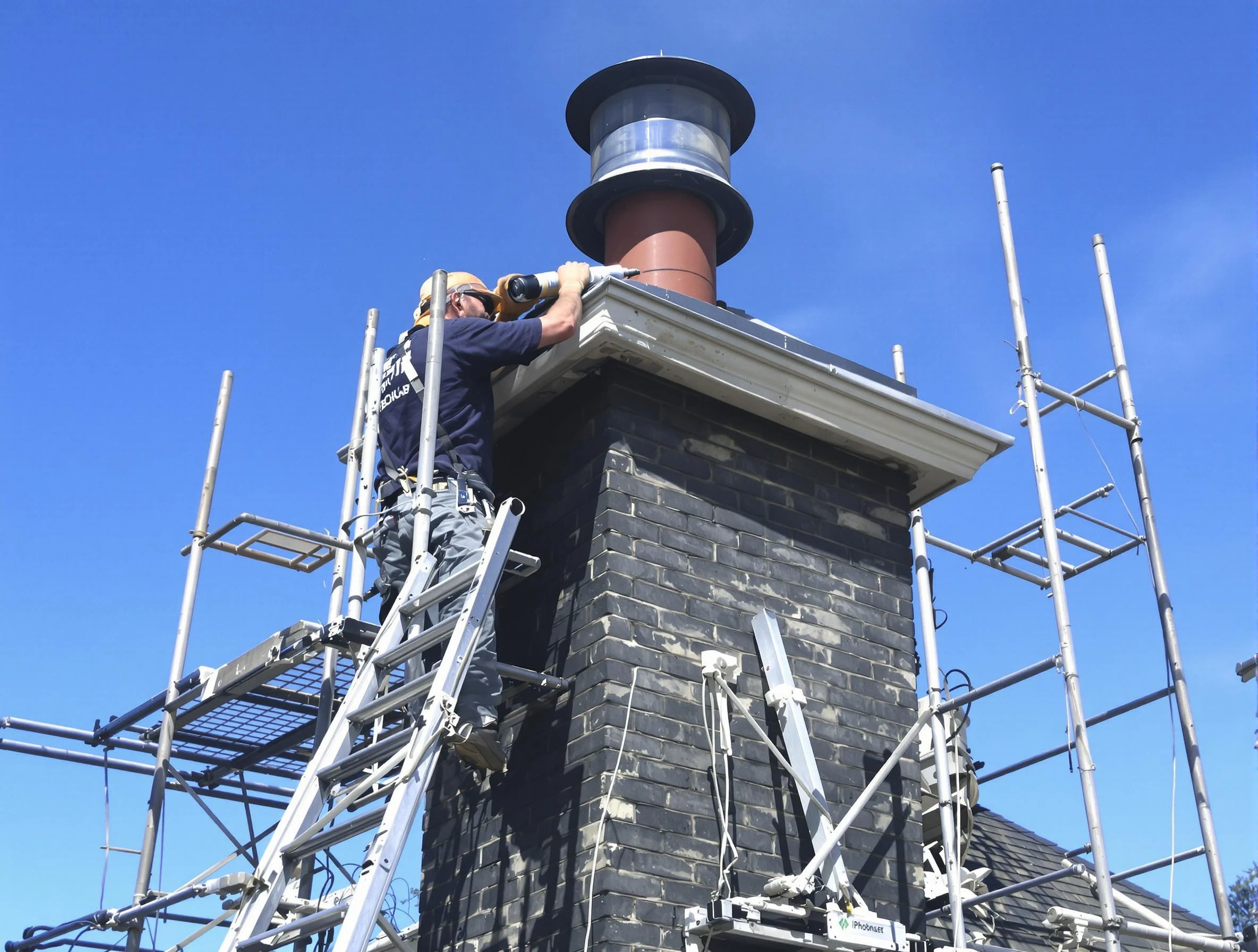 Sturdy chimney crown finished by Grayson Chimney Sweep in Grayson, GA