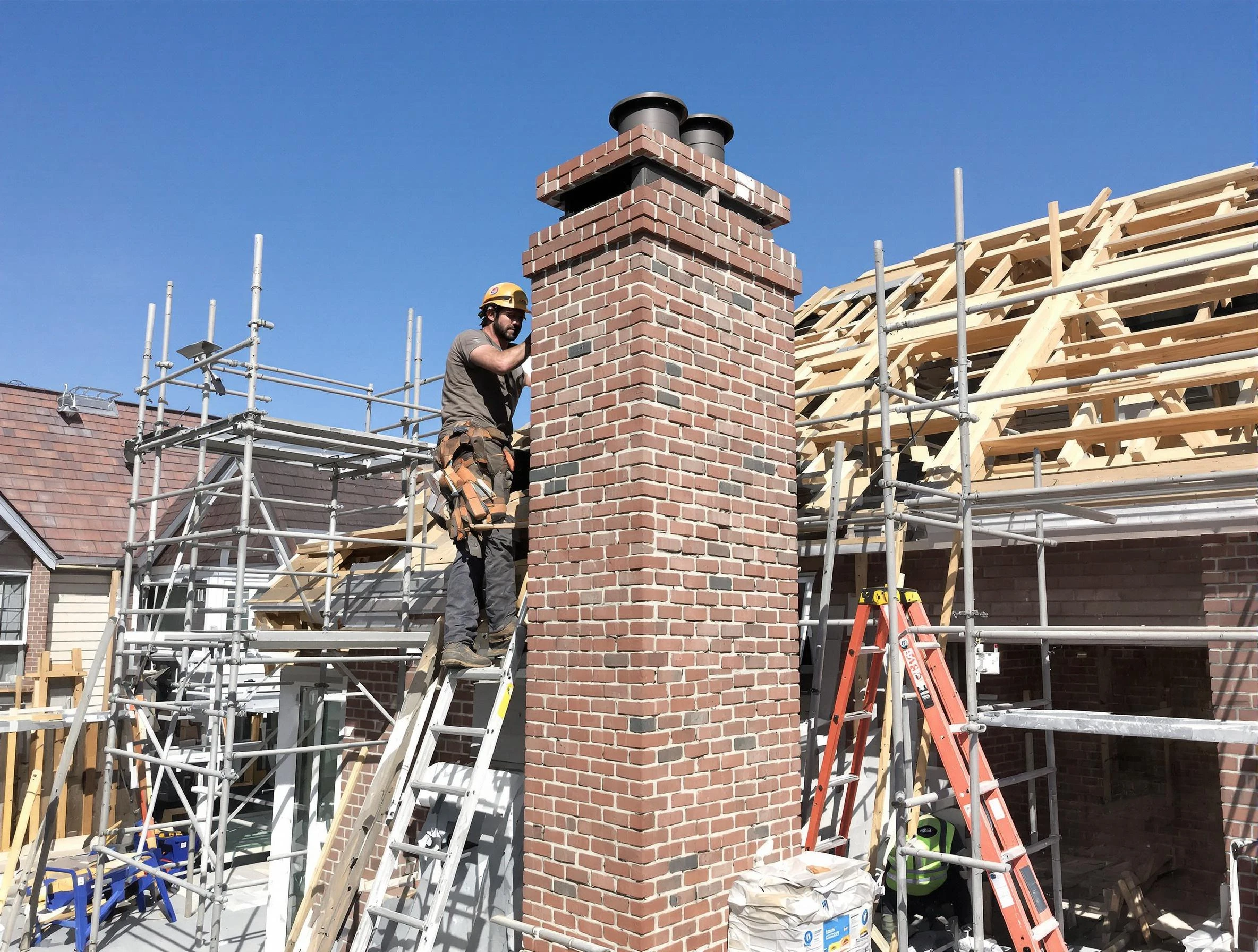 New chimney installation completed by Grayson Chimney Sweep in Grayson, GA